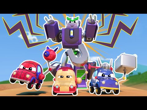 EVIL VILLAINS destroy the city! Super Robot, it&amp;rsquo;s time to call the AVENGERS! | Super Robot Transform