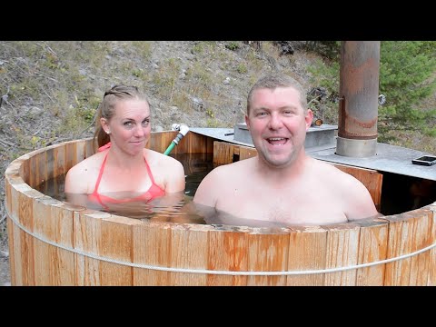 TIMELAPSE: WOOD FIRED HOT TUB Built By Couple In 13 Min