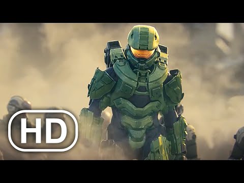 Master Chief Destroys Everyone &amp; Everything Scene 4K ULTRA HD - Halo Cinematic