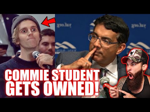 FACTS NOT FEELINGS! Dinesh D&rsquo;Souza Completely DISMANTLES Commie Student&rsquo;s Argument