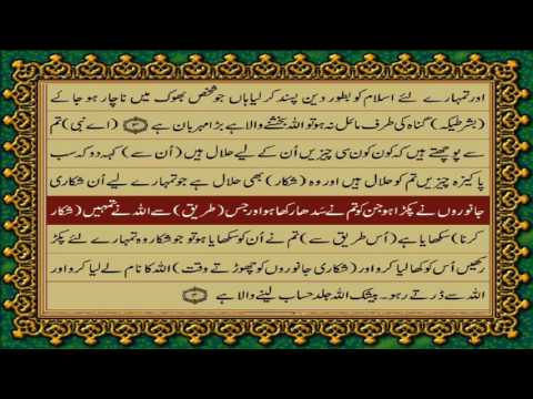 QURAN PARA 6 JUST/ONLY URDU TRANSLATION WITH TEXT HD FATEH MUHAMMAD JALANDRI