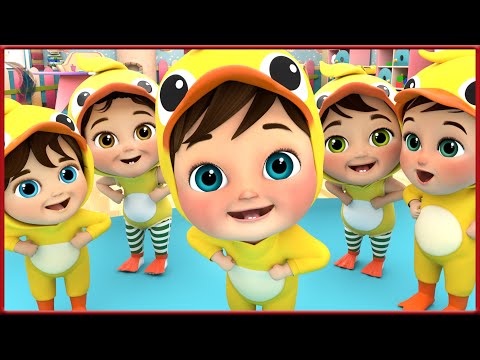 Six little ducks Learning to Swim 🐣 🐥 🦆 | Kids Songs | Learn with Banana - 2 HOUR Nursery Rhymes