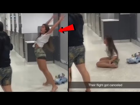 GIRLFRIEND HAS A MELTDOWN AFTER BOYFRIEND CANCLES HER FLIGHT FOR CHEATING!