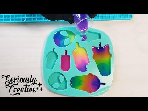 Watch Me Resin #87 | Pastel Rainbow Keychains | Timelapse | Seriously Creative