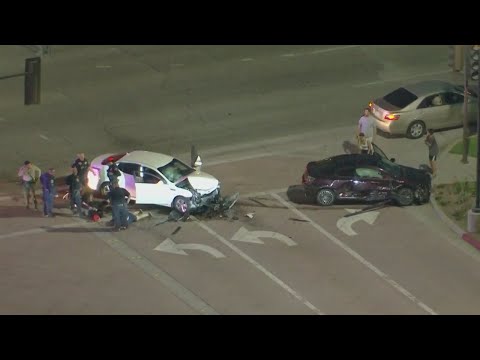 Police pursuit ends in crash in San Dimas