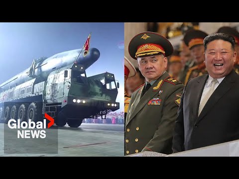 North Korea military parade: Kim Jong Un shows off ballistic missiles to Russia, China delegation