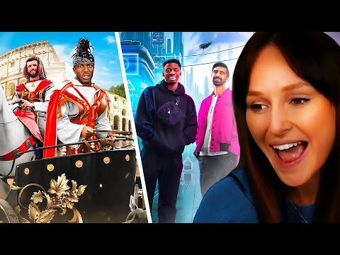 Freya Reacts to SIDEMEN $100,000 ANCIENT VS FUTURISTIC HOLIDAY