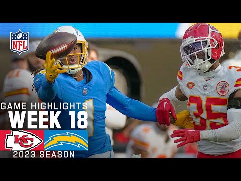 Kansas City Chiefs vs. Los Angeles Chargers | 2023 Week 18 Game Highlights