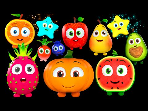 Magical Space Adventure: Baby Sensory - Stars &amp; Fruits Visuals with Lively Music [0-2 Yrs] 👶✨