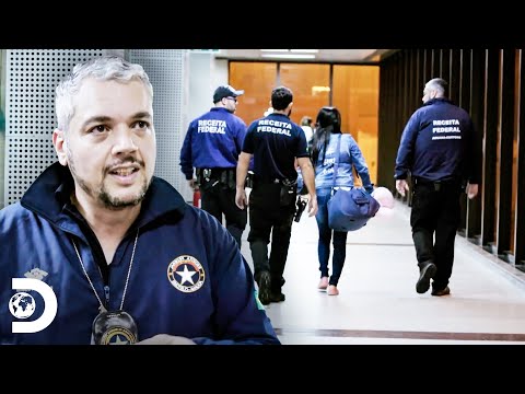 Dos pasajeros que casi escapan con contrabando | Aeropuerto de Sao Paulo | Discovery Latinoam&eacute;rica