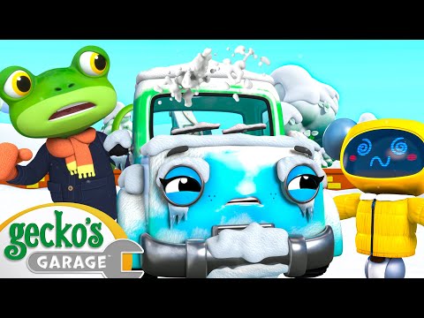 Tilly Tow Truck's Snowball Rescue | Gecko's Garage | Vehicle Repair Cartoons | Bus, Trucks and Cars