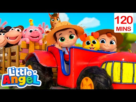 Welcome to Baby John's Farm 🐷 | Bingo and Baby John | Little Angel Nursery Rhymes and Kids Songs