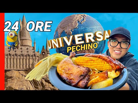 We Eat for 24 Hours at UNIVERSAL STUDIOS in CHINA!! How Much Do We Spend?? 🇨🇳