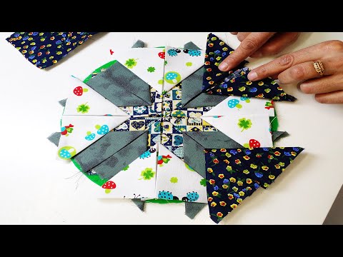 New Design with Fabric pieces | Easy sewing Trick for beginners