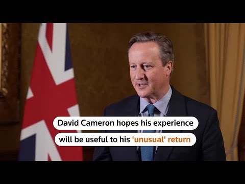 David Cameron admits his return is 'unusual'