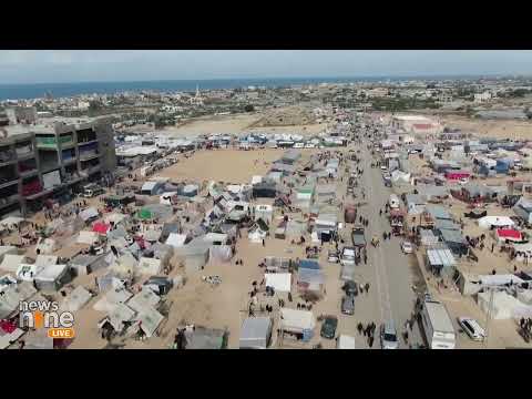 Unseen Footage : &quot;Drone Footage: Displaced Palestinians' Camps in Rafah | Aftermath of Conflict&quot; |