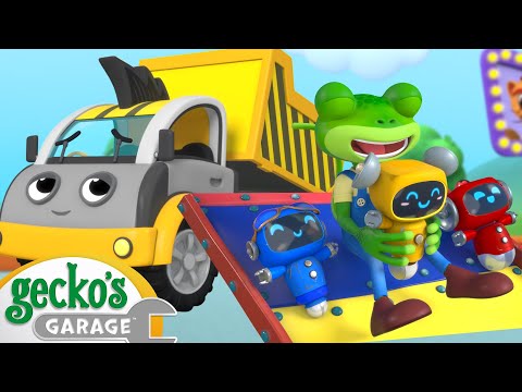 Dump Truck Slide Time | Gecko's Garage | Trucks For Children | Cartoons For Kids