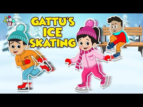 Gattu's Ice Skating | Snow World | Animated Stories | English Cartoon | Moral Stories | PunToon Kids