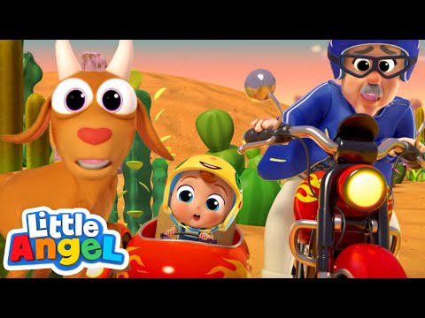 Wheels on the Motorcycle Playdate with Grandpa | Kids Cartoons and Nursery Rhymes