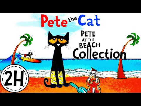 Pete the Cat At The Beach Collection | MyEzyPzy English Stories | Sing Along with Pete The Cat!