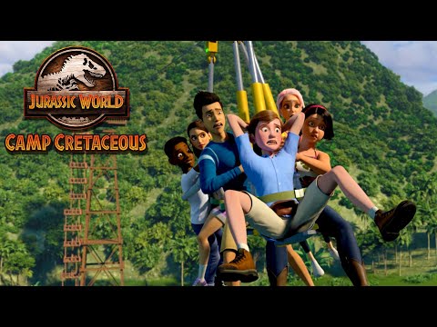 Zipline Danger | JURASSIC WORLD CAMP CRETACEOUS | Netflix