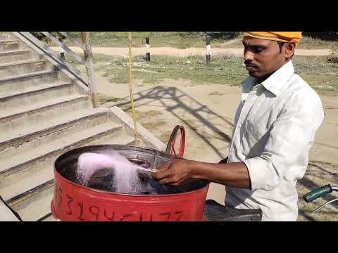 Making of cotton candy 