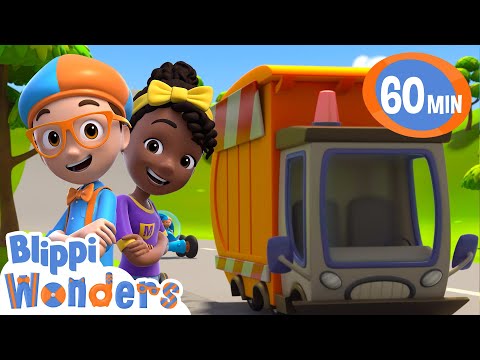 Garbage Truck Driving | Blippi Wonders | Rescue Adventures