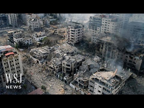 Drone Footage Shows Scale of Gaza Damage After Israeli Strikes | WSJ News