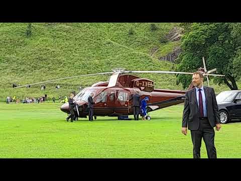 Queen landing in Holyrood palace. 30/6/2021