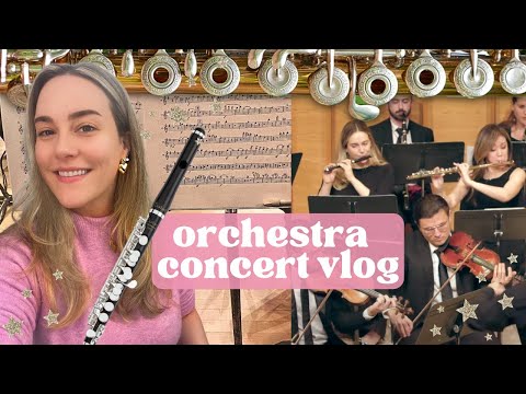 Orchestra concert vlog 🎵 🪈 ✨ | playing flute and piccolo