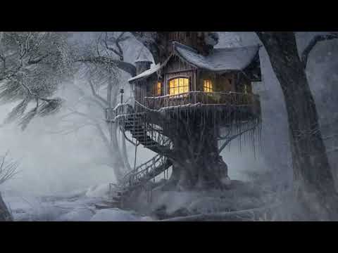 Arctic Snow Storm Sleep Sounds in a Tree House┇Howling Wind &amp; Blizzard Sounds for Reduce stress