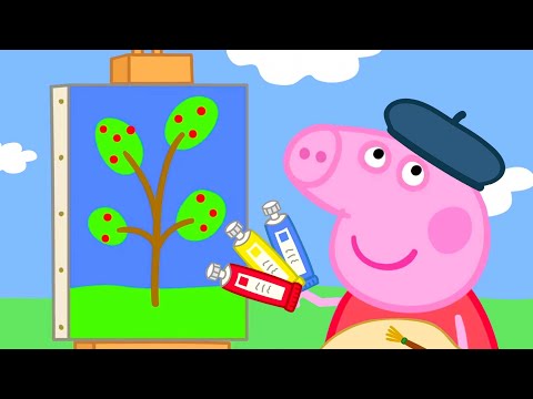 Peppa Pig Learns How To Paint | Kids TV And Stories