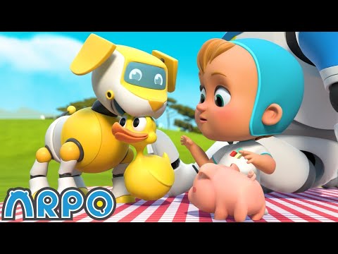 Playing Ruff | ARPO The Robot | Educational Kids Videos | Moonbug Kids