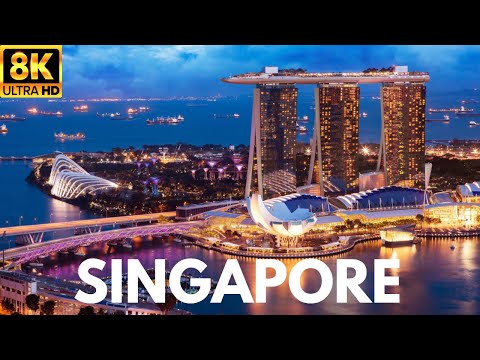 SINGAPORE in 8K ULTRA HD 60 FPS. Collection of Drone Footage in 8K.