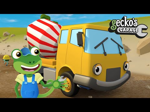 Learn Construction Truck Jobs! | Gecko's Garage | Educational Videos For Toddlers | Trucks For Kids