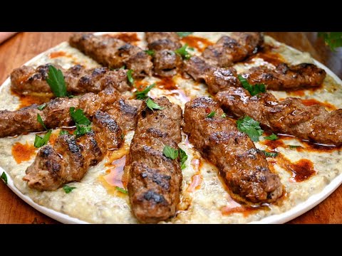 Turkish kofta kebab tastes amazing in this easy way with eggplant!