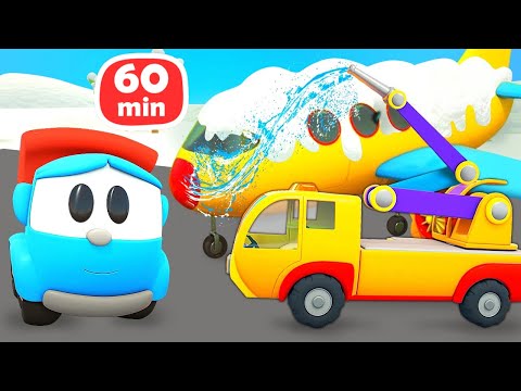 Car cartoons full episodes &amp; Street vehicles cartoon for kids. Leo the Truck &amp; cars for kids.