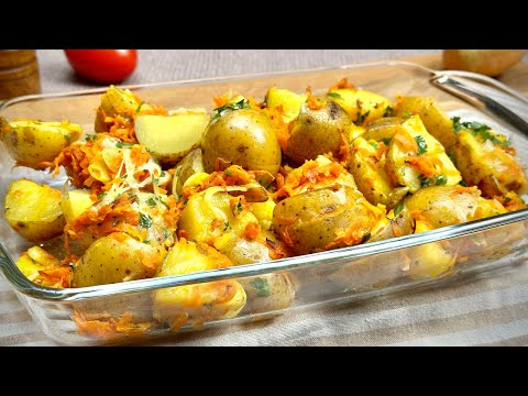 Potatoes and onions taste better than meat. They are so delicious! ASMR recipes!