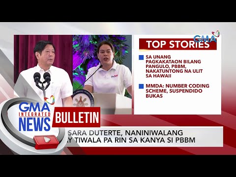 VP Sara Duterte, naniniwalang may tiwala pa rin sa kanya si PBBM | GMA Integrated News Bulletin