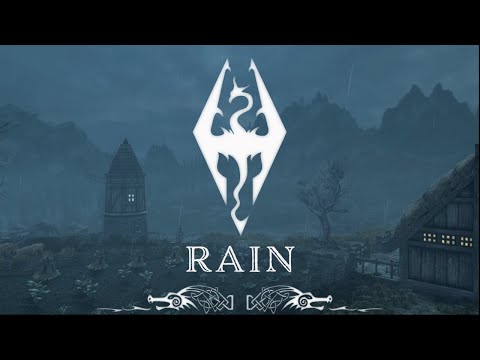 Skyrim Thunderstorms and Heavy Rain | Atmospheric Music &amp; Ambience | Three Hours