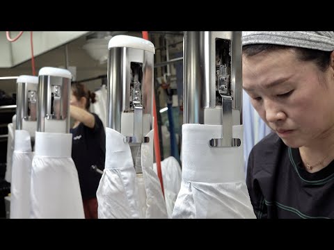 Amazing Korean Clothing Bulk Laundry Factory Where Automatic Machines Even Iron the Clothes