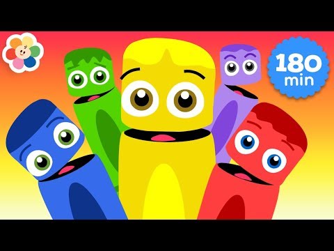 Learning Colors for Kids | 3 Hours Compilation of Color Crew | Educational Videos for Toddlers