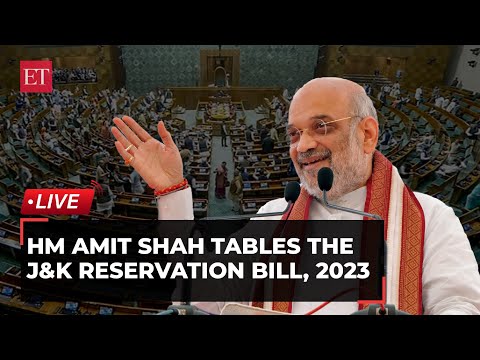 HM Amit Shah tables Jammu &amp; Kashmir Reservation (Amendment) Bill 2023 in Lok Sabha | Live