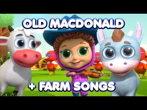 Old MacDonald + Farm Animal Songs | Nursery Rhymes | Kids Songs