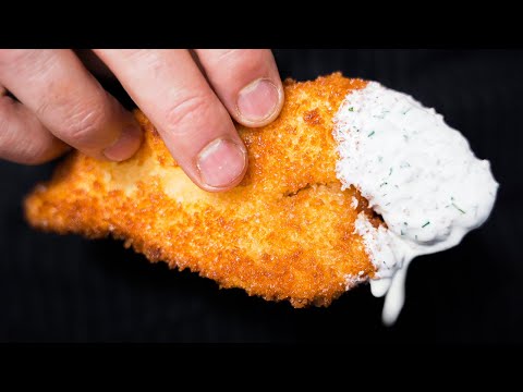 The Best Chicken Tenders and Homemade Ranch I've Ever Made