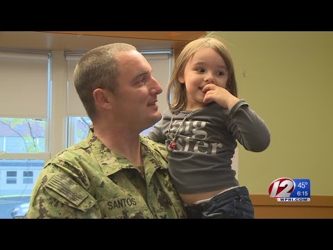 RI sailor surprises daughter with special homecoming