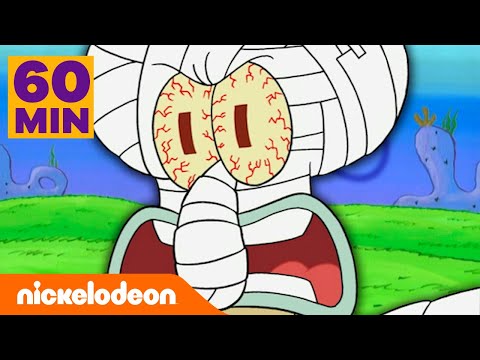 SpongeBob Schwammkopf | 1 STUNDE voller Szenen, in denen uns Thadd&auml;us BEINAHE leidtut | Nickelodeon