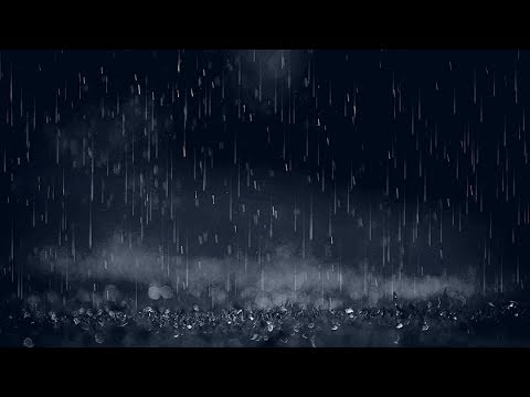 Gentle Night Rain 12 HOURS Rain Sounds for Sleeping - DARK SCREEN to Sleep Fast &amp; End Insomnia