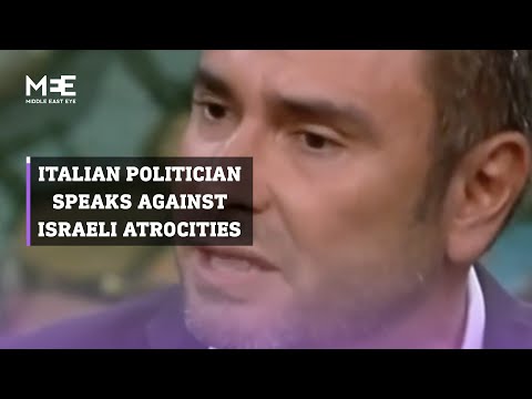 Italian politician Alessandro di Battista speaks out against Israeli atrocities in Gaza