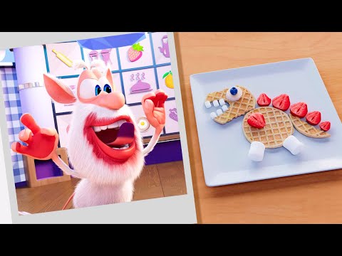 Booba ⭐ Waffle Animals - Food Puzzle 🦖🐰 New Episodes Collection 💚 Moolt Kids Toons Happy Bear